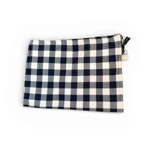 Car Cozy 2 Electric Heated Blanket Black & White Plaid 12V Plug-In For Car Or RV